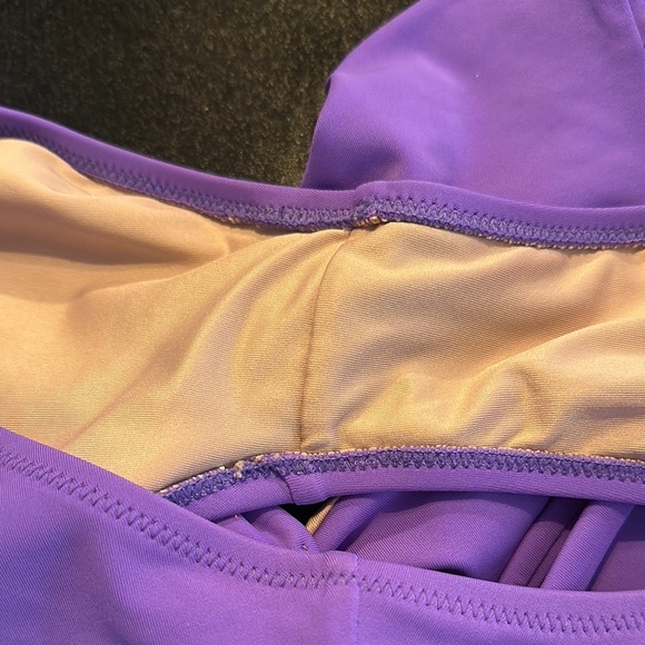 Shade & Shore Purple Cutout One Piece Swimsuit - Picture 11 of 11